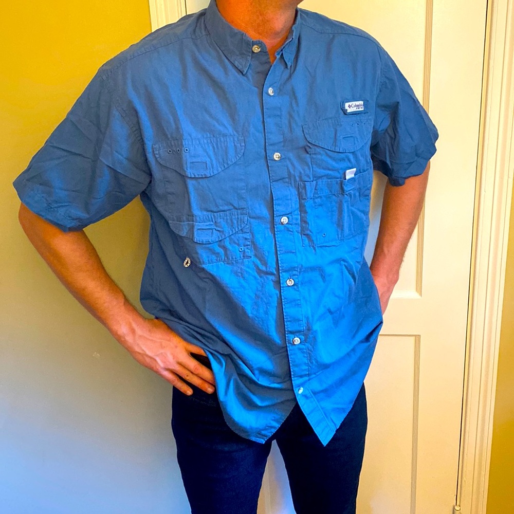 Columbia PFG Fishing Shirt Medium